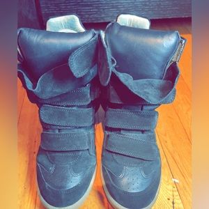 AUTHENTIC PREOWNED ISABEL MARANT BEKETT SUEDE AND LEATHER SNEAKER SZ 39